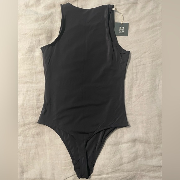 NWT Harper Wilde Black Bliss Bodysuit Sz M - Picture 4 of 5